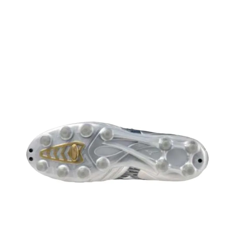 Mizuno Morelia Neo IV Pro Soccer Shoes Unisex Silver Gold-2