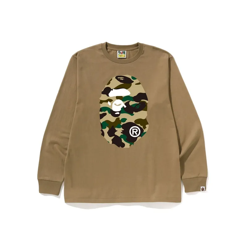 A BATHING APE ® 1ST Camo Big Ape head T shirt-0