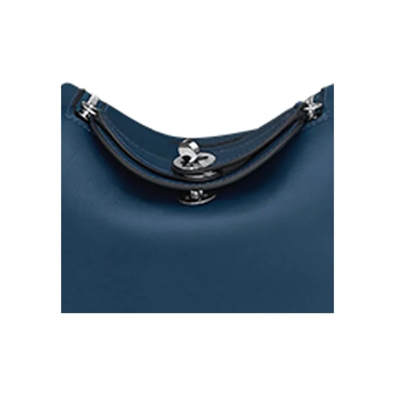 HERMES Lindy Swift Calfskin Handbag Shoulder Bag Crossbody Bag Mini Women's Marine Blue/Frida Blue-4