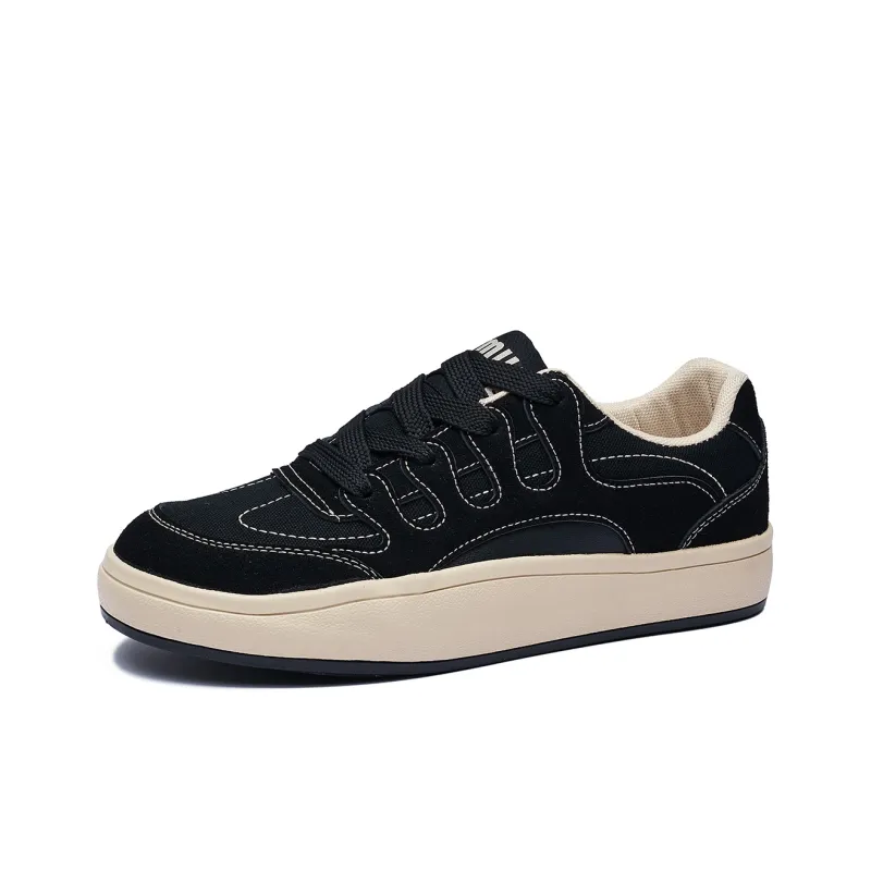 ΛOLUNKΛ Slip Resistant And Breathable Low Top Skateboard Shoes Men's-1