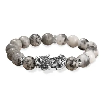 Hurry That Year Map Stone Bracelets Men's