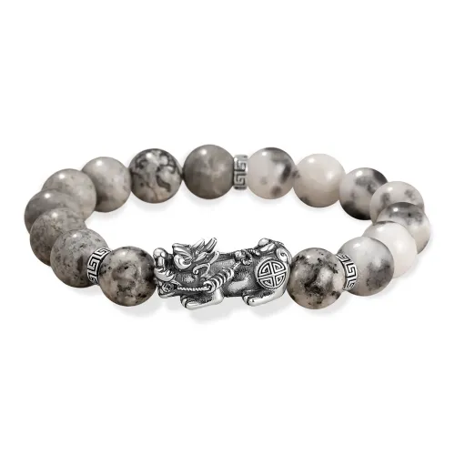 Hurry That Year Map Stone Bracelets Men's