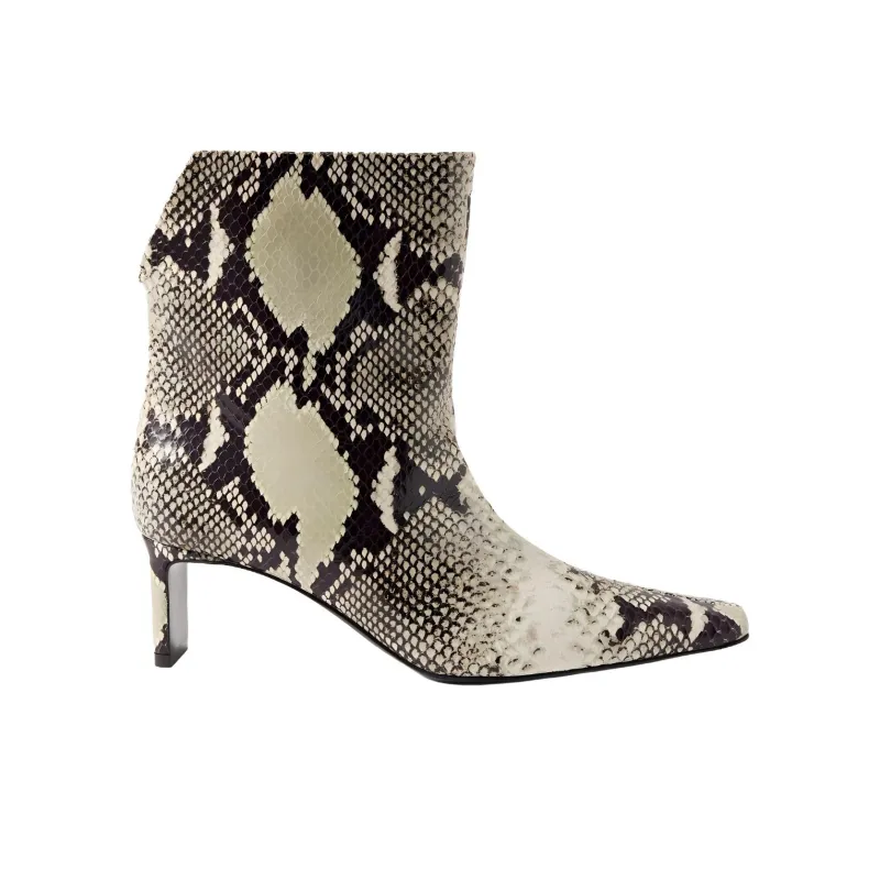 KHAITE Ona Ankle Boots 5.5cm Women's Brown-1