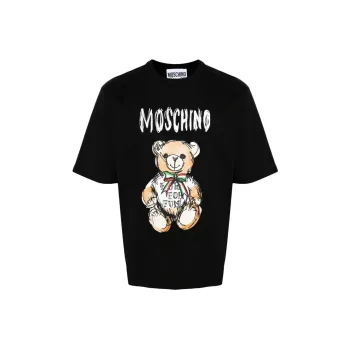 MOSCHINO Teddy Bear Printed Crewneck T Shirt