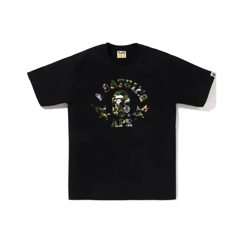 Bape 1st Camo Crazy Sta College Tee-0