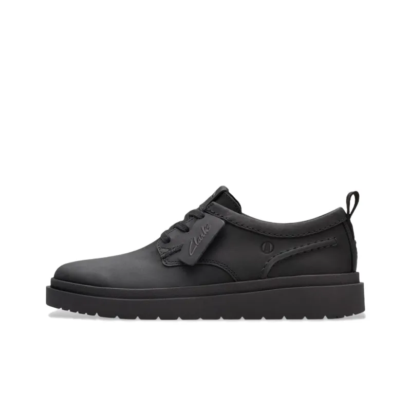 Clarks Polden Lace Casual Shoes Men's Black-0