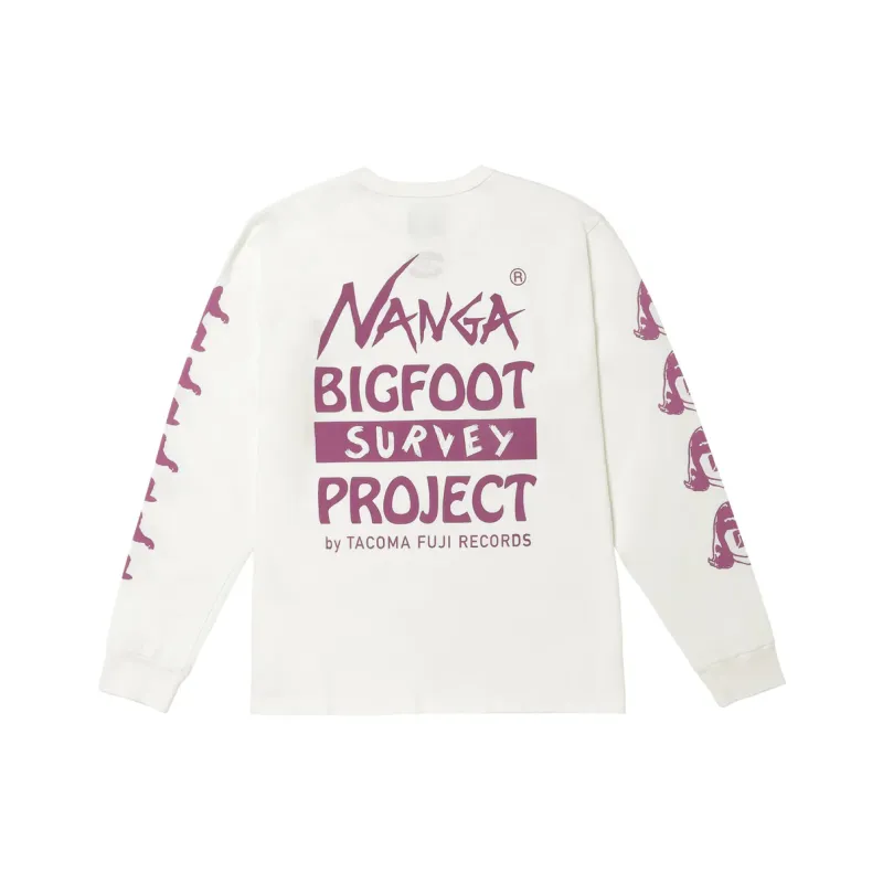 NANGA TACOMA FUJI RECORDS Collaboration T-Shirts Unisex White-0