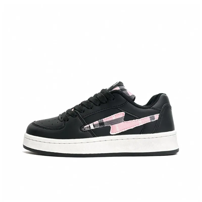 FULLXUAN Low-Top Skateboard Shoes Women's Black Red-11