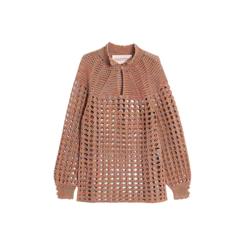 Valentino Perforated Knitted Shirt-0