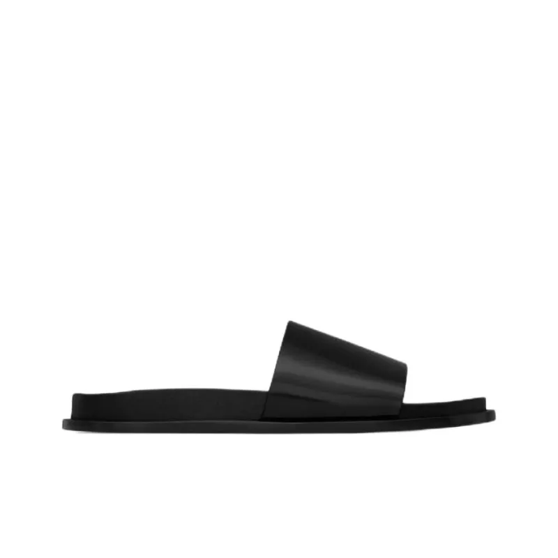 SAINT LAURENT Slide Slippers Men's Black-1