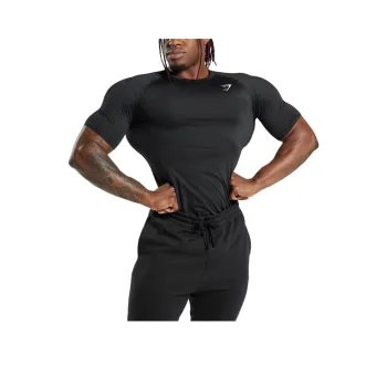 GYMSHARK T Shirts Men Black