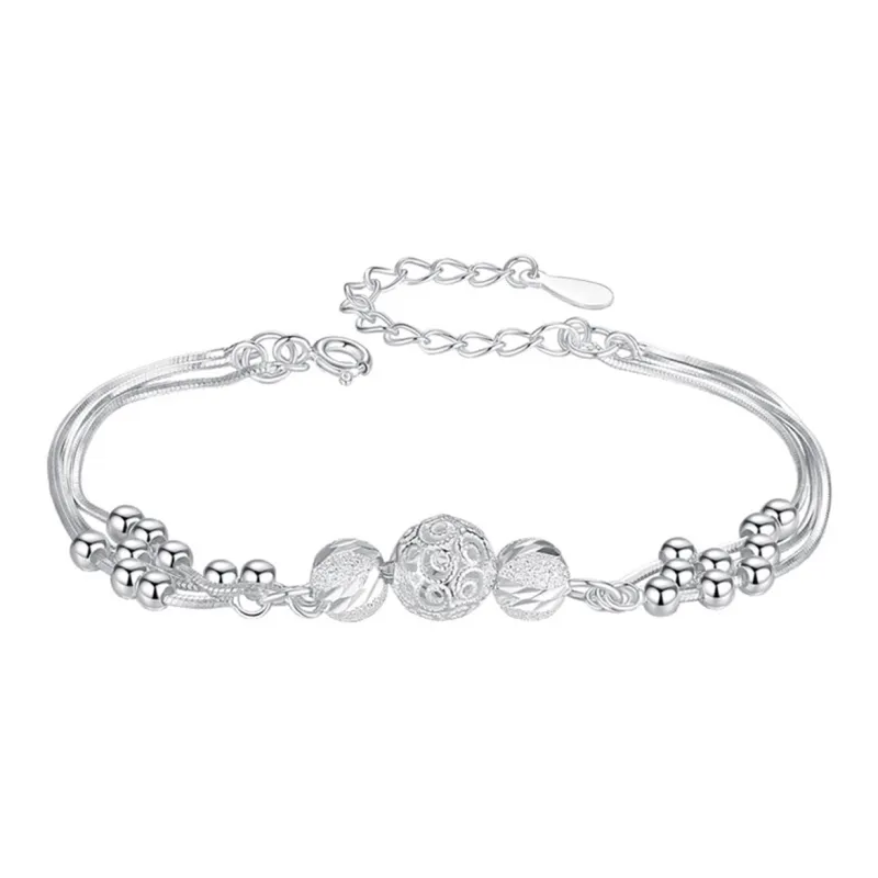 Nine Music Foot Silver 990 Bracelets Women's-0