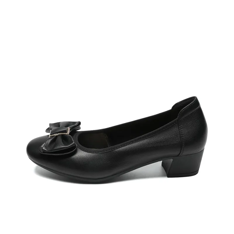 ZHR High Heels Women's Black/Beige-6