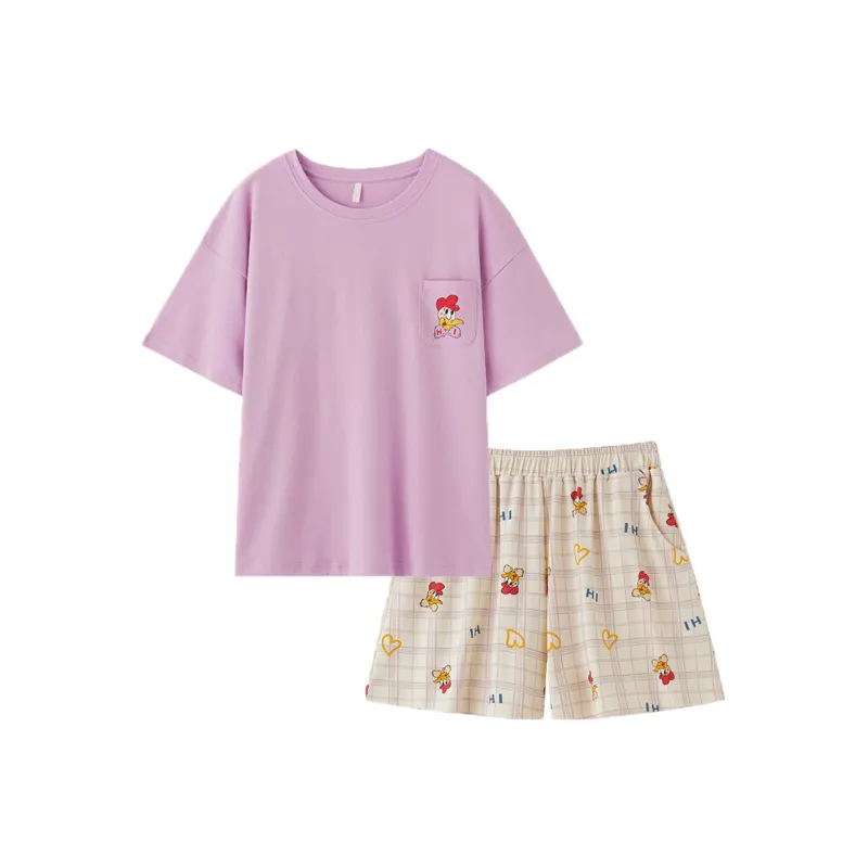 Maultiay Pajama Set Women's Purple-0