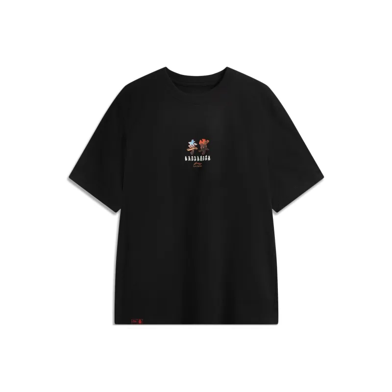 LiNing x GUGONG LIANMINGKUAN Chinese Culture Series T Shirt Men's Black-0