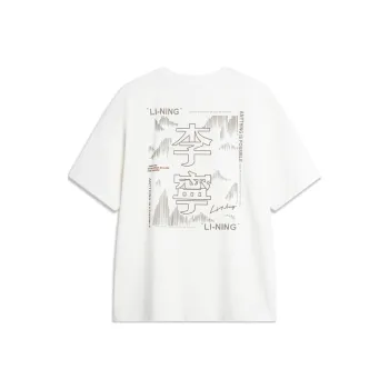 LiNing Sports Life Collection T Shirt Unisex Ivory
