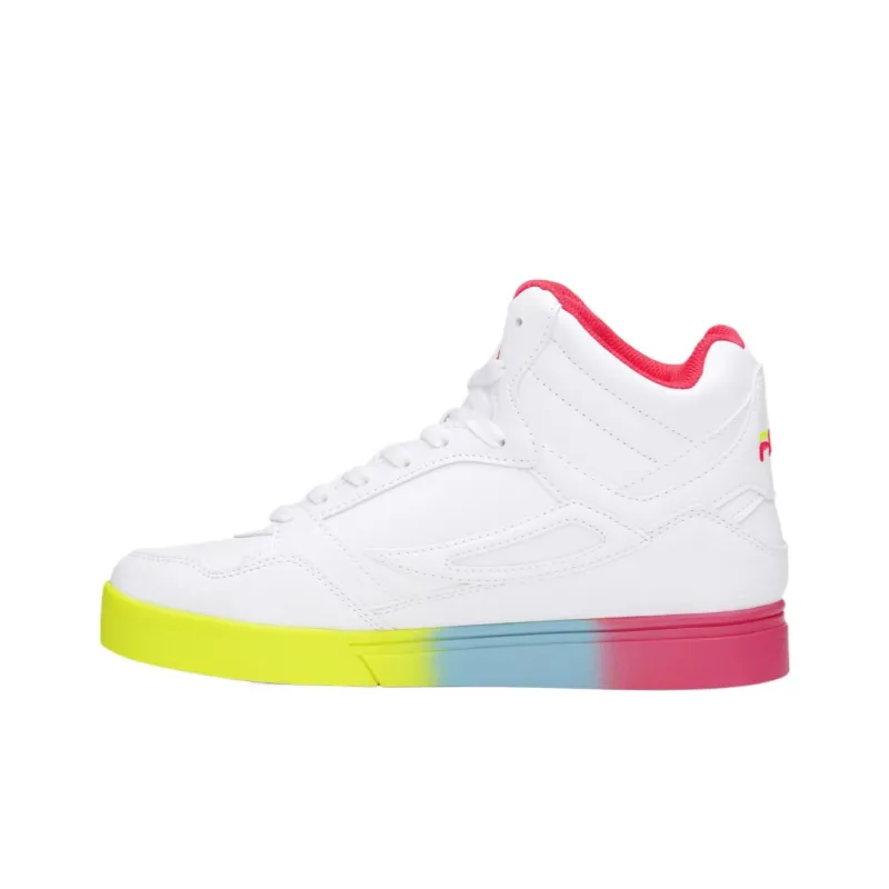FILA Everge High Top Skateboard Shoes Women's White-2