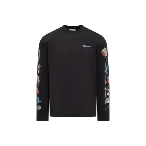 OFF WHITE Fresco Diag Skate Long Sleeve Tee