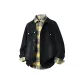 Black Coat+Yellow Shirt