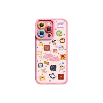 I Create My Art Silicone Material Lucky Small Item Phone Case Compatible With Apple 16/15/14/13/12/11 Series Cute Style