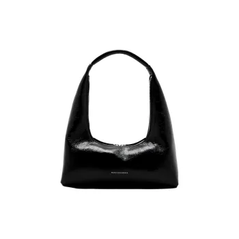 MARGESHERWOOD Leather Hobo Bag Shoulder Bag Women's Black