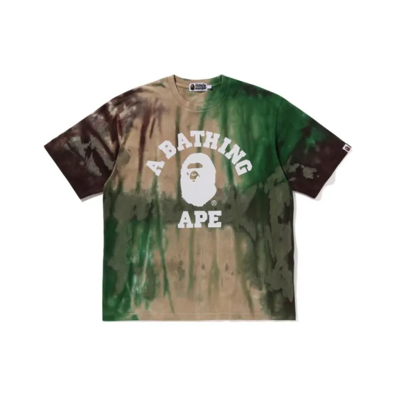Bape Ice Dye College Relaxed Fit Tee-3