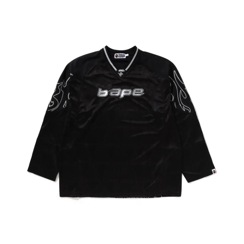 Bape Flame Football Jersey-0