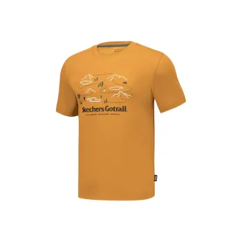 Skechers GO DRI Sports Lifestyle Collection T Shirt Unisex Amber