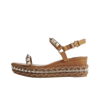 CL LUBOTING Pyraclou One Strap Sandals 6cm Women's Brown