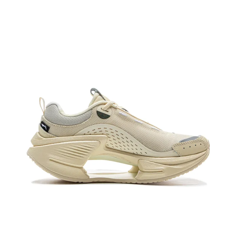 LiNing Jueying CRC Slip Resistant Rebound Low Top Casual Shoes Women's Greige-1