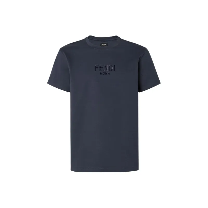 FENDI SS25 T Shirt Men's Marine Blue-0