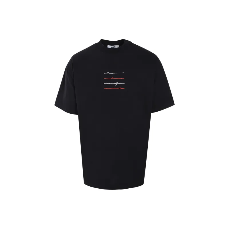 MSGM Logo print T shirt-0