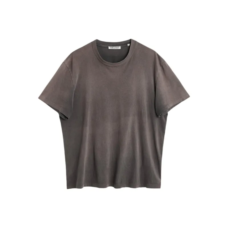 OUR LEGACY Drop shoulder Cotton T shirt-0