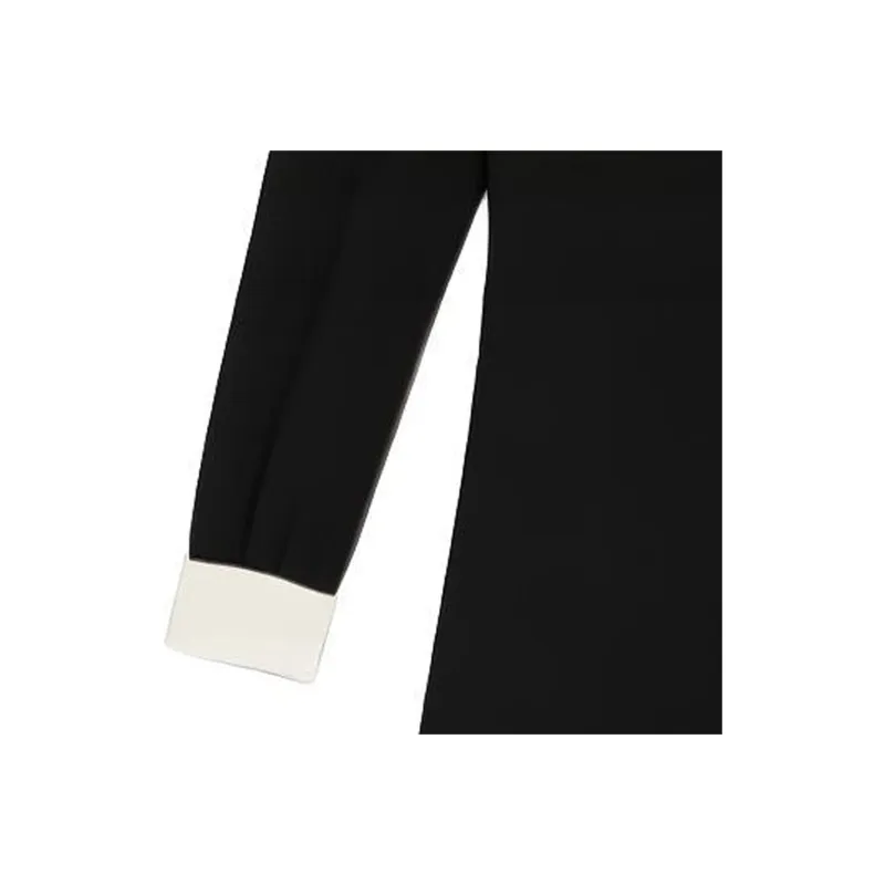 CELINE Long Sleeved Dresses Women's Black-3