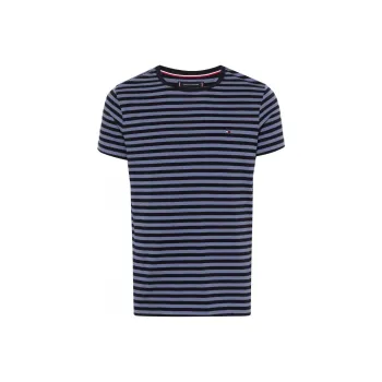 Tommy Hilfiger Logo embroidered Striped T shirt