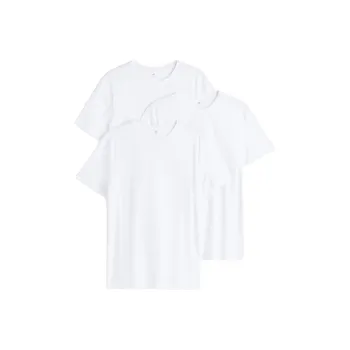 H&M T Shirts Men 3 Pack White