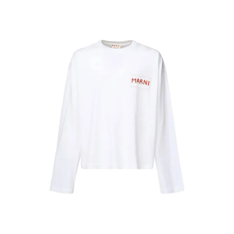 MARNI Logo Printed Long Sleeved T Shirt-0