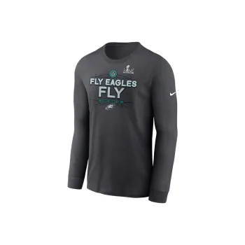 Nike Philadelphia Eagles Super Bowl Lix Champions Trophy Collection Men's Nike Nfl Long Sleeve T Shirt