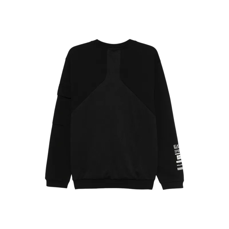 EMPORIO ARMANI Rubberised Logo print Sweatshirt-1