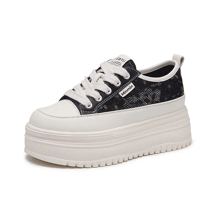 Jerden Smith Anti Slip And Wear Resistant Height Increasing Low Top Skateboard Shoes Women's-4