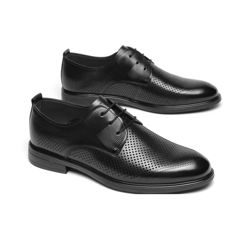 VOLO Dress Shoes Men Low Top Black-2