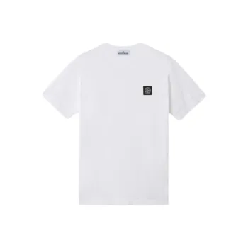 STONE ISLAND Compass Patch Logo V Neck T Shirt