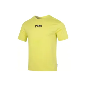PUMA T Shirts Men Yellow