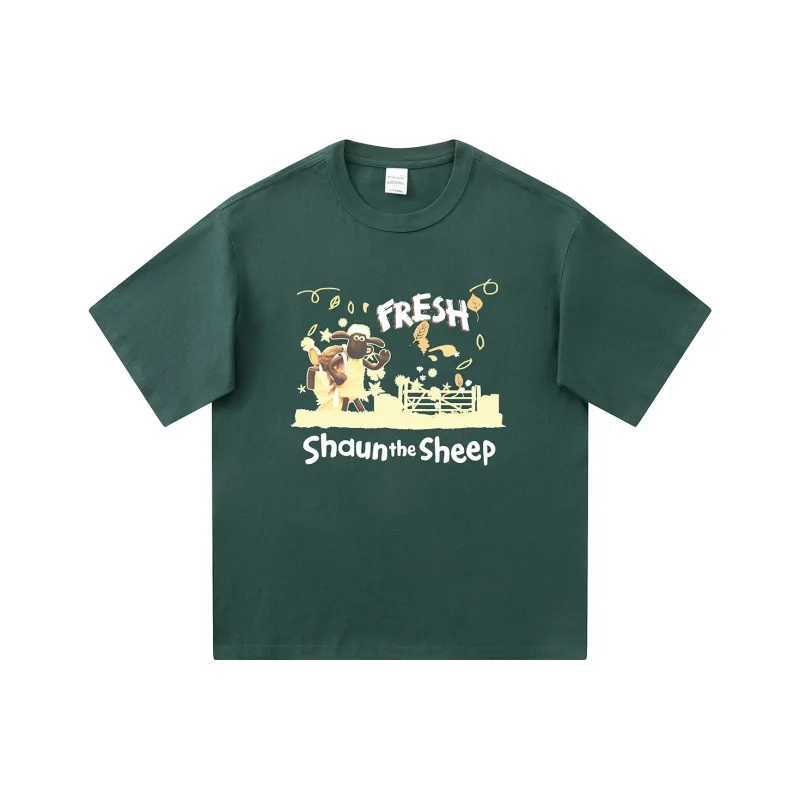 SHAUN THE SHEEP 100% Cotton T Shirt Summer Unisex-3
