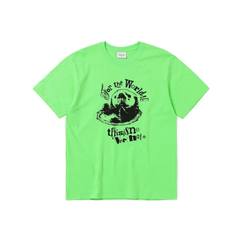 Thisisneverthat SS24 T Shirt Unisex Light Green-0