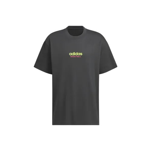 Adidas GRAPHIC PLAY TEE T Shirt Men's Carbon Black