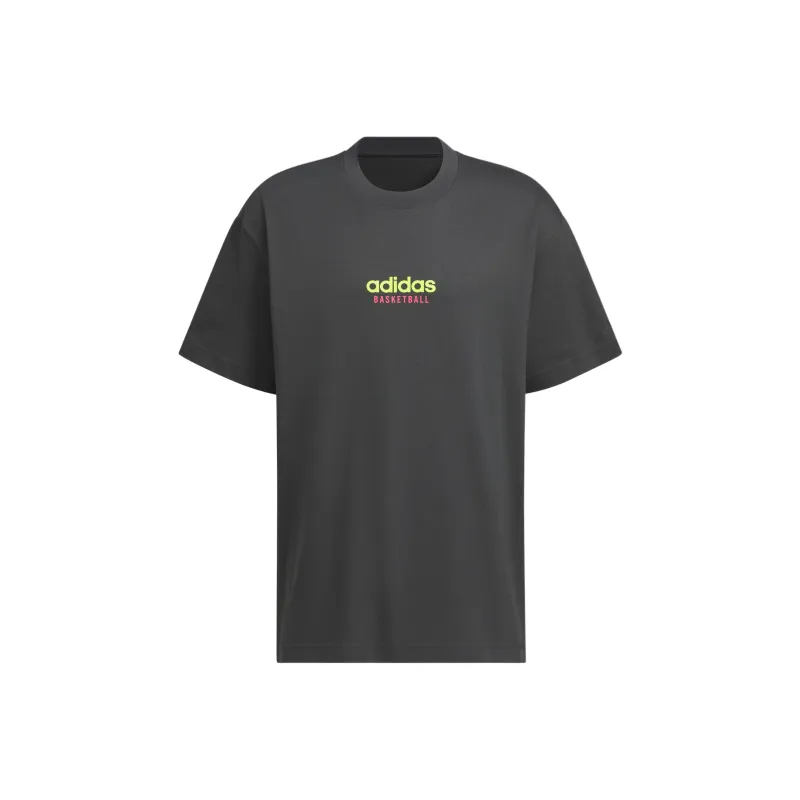 Adidas GRAPHIC PLAY TEE T Shirt Men's Carbon Black-0