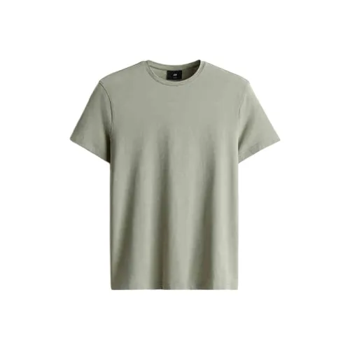 H&M T Shirt Men's Light Sage Green