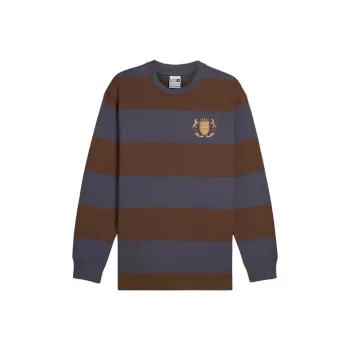 PUMA LEGACYStriped T-Shirt Unisex Gray