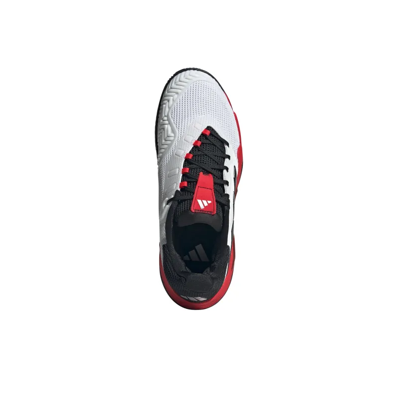 Adidas Barricade 13 Anti Slip Wear Resistant Low Top Tennis Shoes Men's White Black Red-3